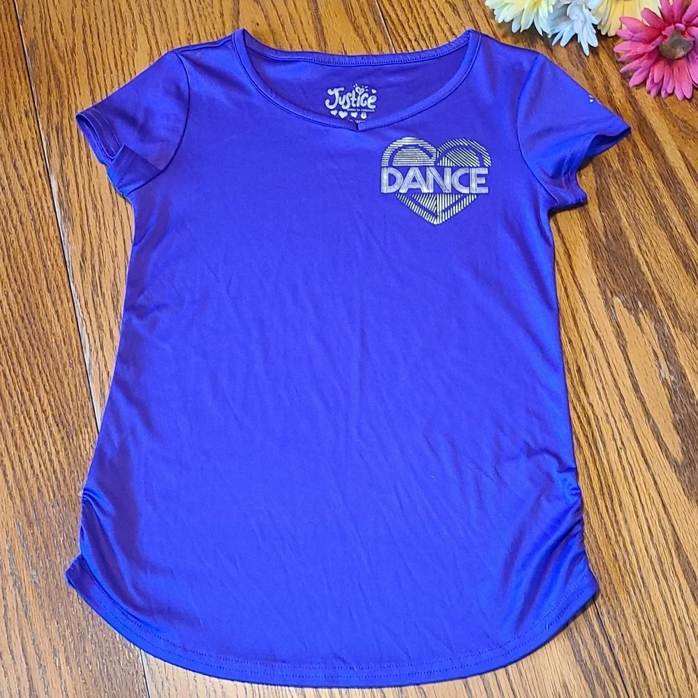 Justice Purple Dance Top - Girl's 8
